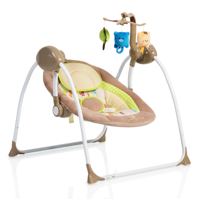 Leagan electric bebelusi Baby Swing+ ,Cappucino [1]
