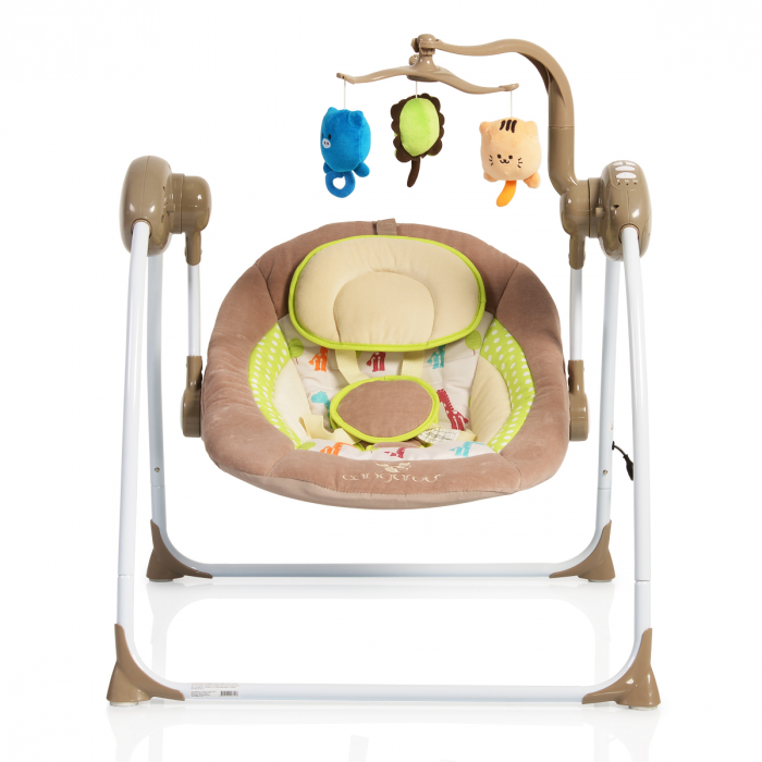 Leagan electric bebelusi Baby Swing+ ,Cappucino [2]