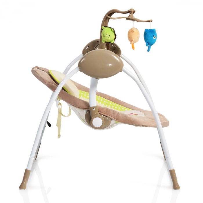 Leagan electric bebelusi Baby Swing+ ,Cappucino [3]
