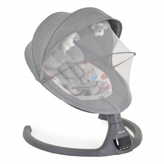 Leagan electric cu telecomanda Cangaroo ISwing Gray [1]