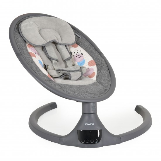 Leagan electric cu telecomanda Cangaroo ISwing Gray [2]