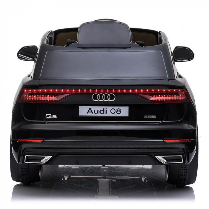 MASINUTA ELECTRICA CU TELECOMANDA,ROTI EVA,SCAUN PIELE, AUDI Q8  NEGRU [3]