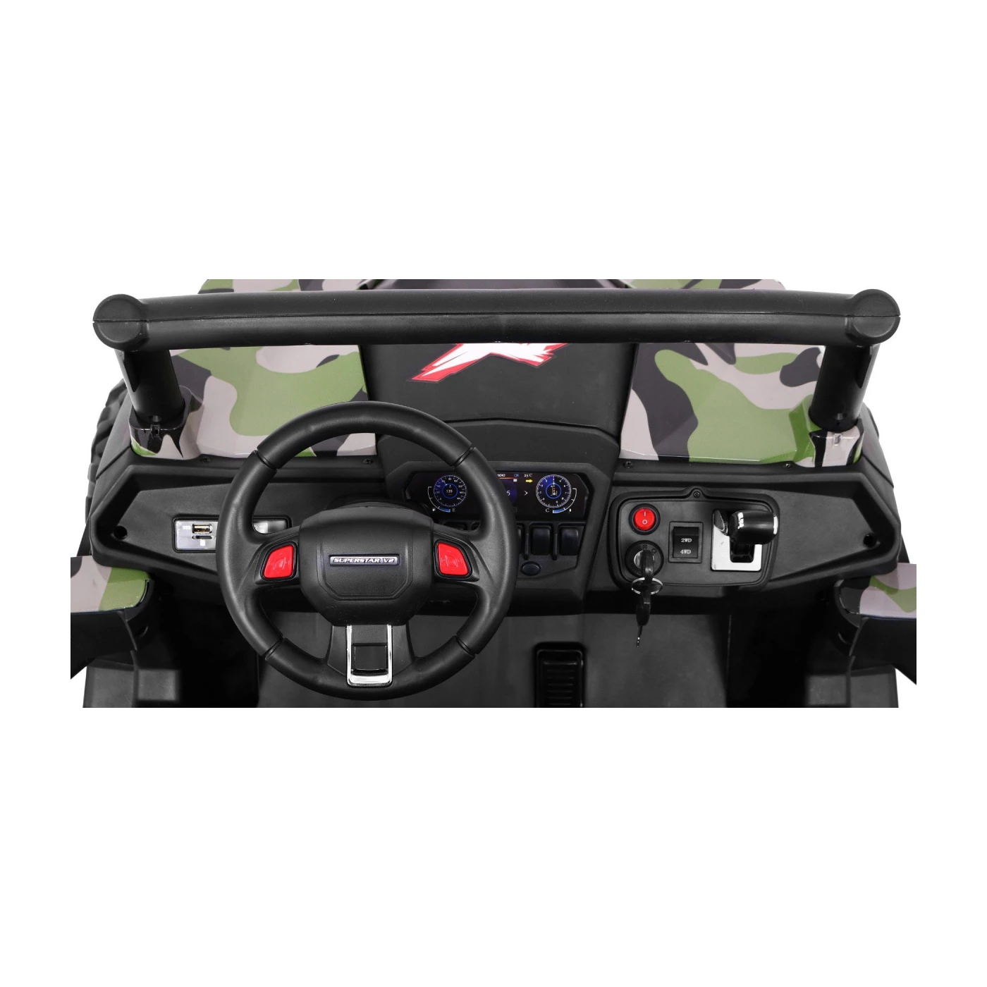 Masinuta electrica SUPER Buggy SuperStar 4 x 4 OFF ROAD ARMY [5]