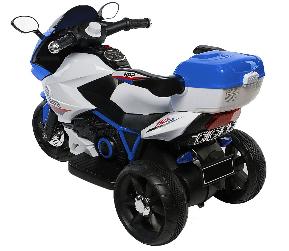 Motocicleta electrica cu 3 roti  SPLENDOR  HP2, 6V, 2 motoare, MP3, albastru [4]