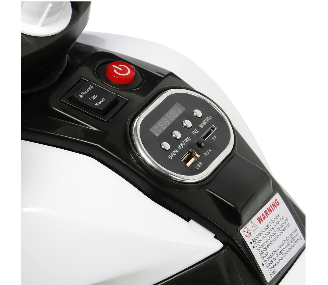 Motocicleta electrica cu 3 roti SPLENDOR HP2, 6V, 2 motoare, MP3, NEGRU [4]