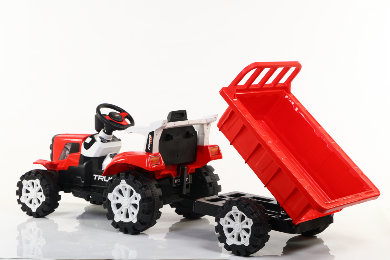 Tractor electric, pentru copii, cu telecomanda, BJSD6601 ROSU - SPLENDOR [6]