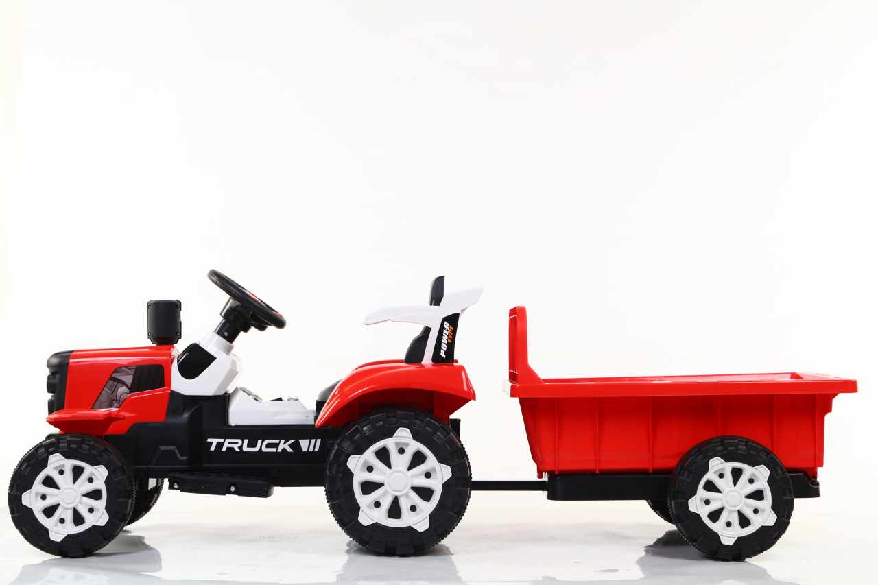 Tractor electric, pentru copii, cu telecomanda, BJSD6601 ROSU - SPLENDOR [3]