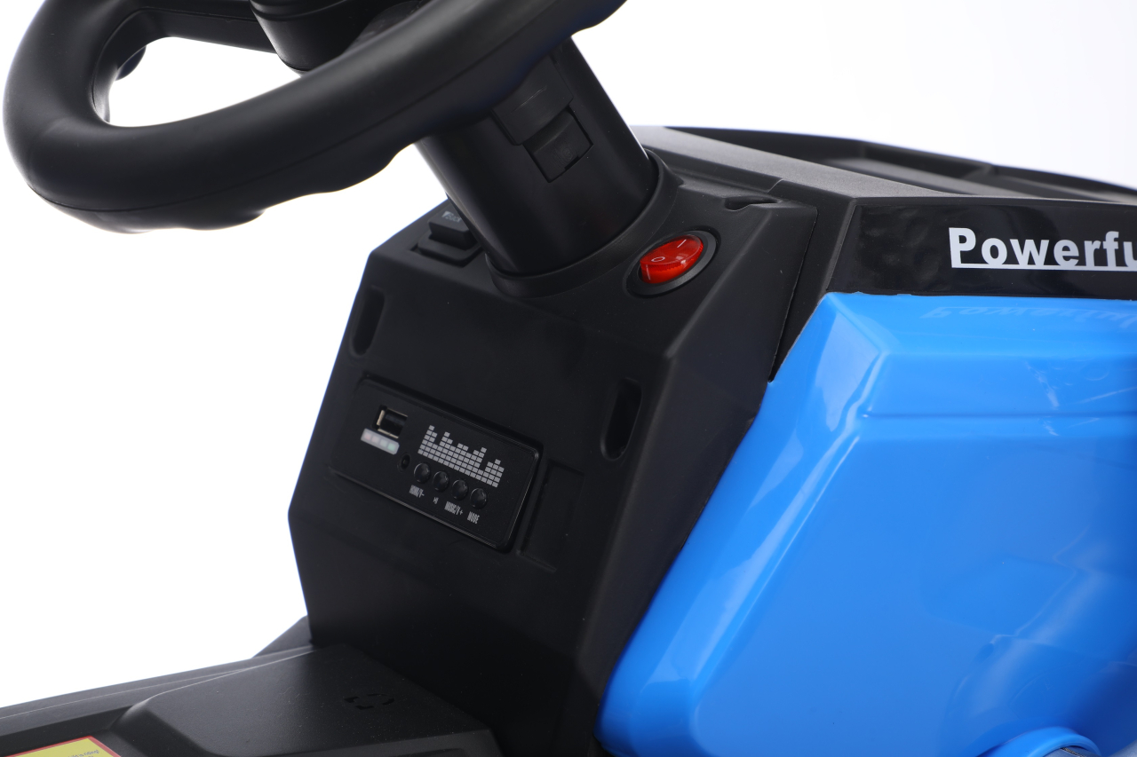 Tractor electric, pentru copii, cu telecomanda, BJSD6603 ALBASTRU - SPLENDOR [7]