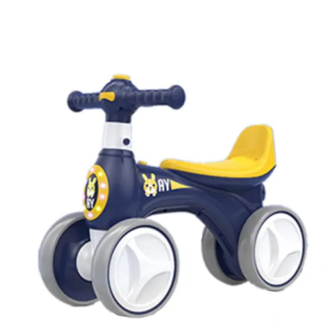 MASINUTE RIDE ON COPII - Bicicleta copii 1-3 ani fara Pedale cu Muzica Lumini si 4 Roti ALBASTRU