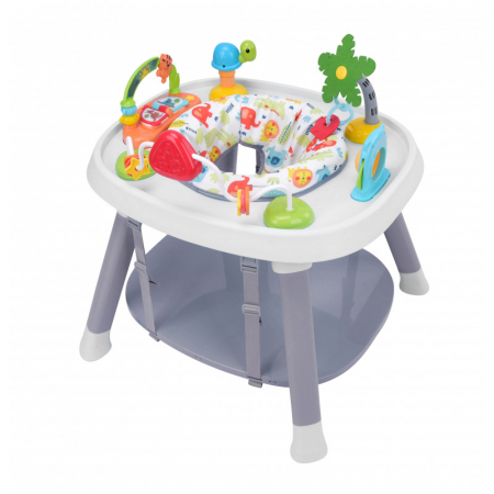 Centru de activitati 3 in 1, Scaun rotativ si jucarii,Masa de studiu si Masa cu blat pentru asamblare lego,JOLLY KIDS , PJ002, 6 luni+ [1]
