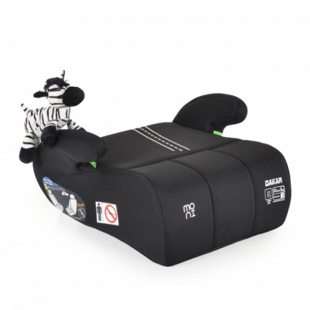 Scaune auto copii 0-36kg - Inaltator auto Cangaroo Moni Dakar i-Size, 125-150 cm sau 22-36 kg, omologat R129, Black Onyx
