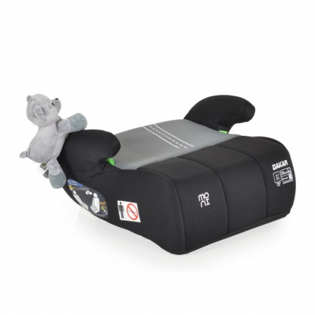 Scaune auto copii 0-36kg - Inaltator auto Cangaroo Moni Dakar i-Size, 125-150 cm sau 22-36 kg, omologat R129, Gri