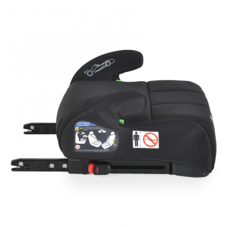 Inaltator auto cu Isofix Cangaroo Moni Monza i-Size, 125-150 cm sau 22-36 kg, omologat R129, Black Onyx [1]