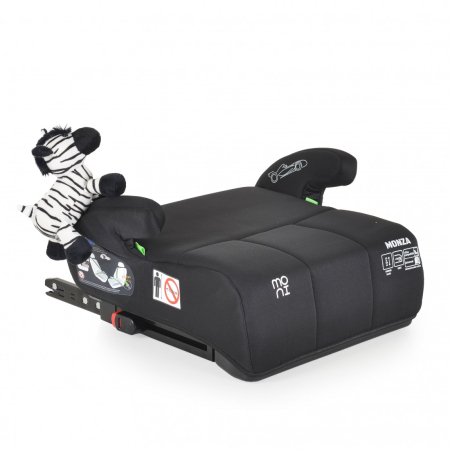 Scaune auto copii 9-36kg - Inaltator auto cu Isofix Cangaroo Moni Monza i-Size, 125-150 cm sau 22-36 kg, omologat R129, Black Onyx