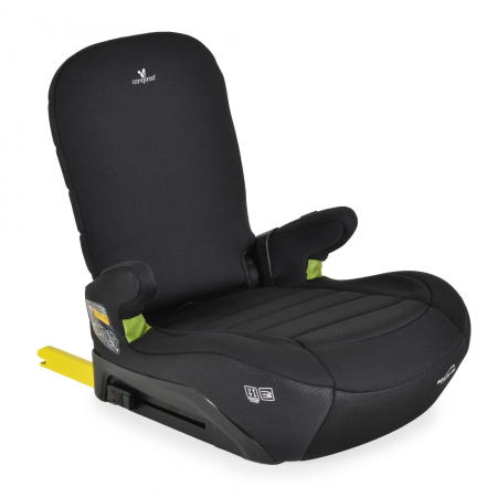 Scaune auto copii 9-36kg - Inaltator auto cu spatar pliabil Cangaroo Galaxy Isofix, omologat R129 iSize, 125-150 cm sau 22-36 kg, Negru
