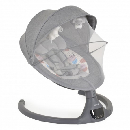 CAMERA COPILULUI - Leagan electric cu telecomanda Cangaroo ISwing Gray
