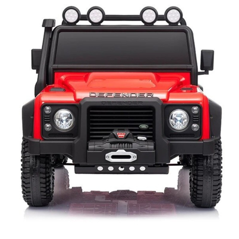 MASINUTE ELECTRICE - Masinuta electrica pentru copii cu licenta Land Rover Defender 110SVX 4x4 Concept cu Telecomanda 2.4G, Scaun din piele, Acumulator 12V7Ah,4 motoarex35w, Centura de siguranta, Slow Start, Afisaj bateri