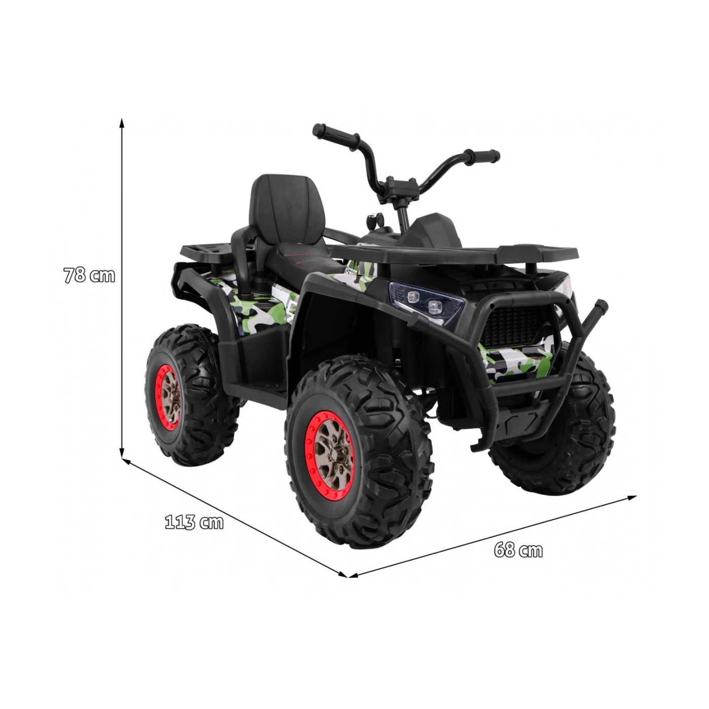 Masinute electrice 12V - Super ATV Electric DESERT 4X4  12V/10A  CAMUFLAJ ARMY