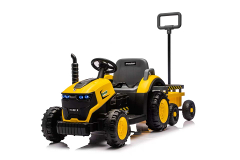 MASINUTE ELECTRICE - Tractor electric, pentru copii, cu telecomanda, BJFB319B GALBEN - SPLENDOR