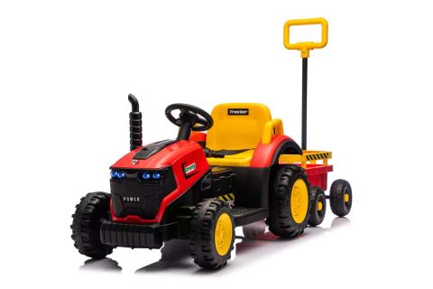 MASINUTE ELECTRICE - Tractor electric, pentru copii, cu telecomanda, BJFB319B ROSU - SPLENDOR