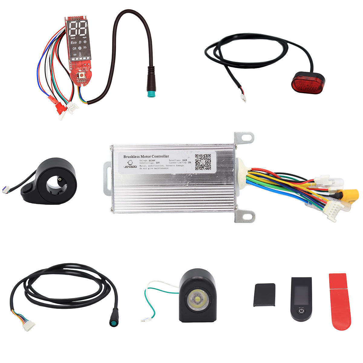 BMS - Kit Electronic Trotineta Electrica LENZOD 36V 350W (Controller + Display + Acceleratie)