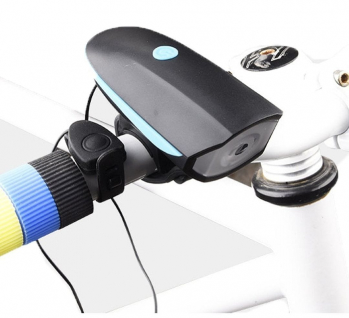 Far LED cu Claxon pentru Trotineta Electrica – Incarcare USB, 3 Moduri, 1200mAh [4]