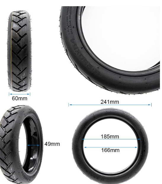 Anvelopa Tubeless 250x54 cu GEL pentru Xiaomi Mi4 [2]