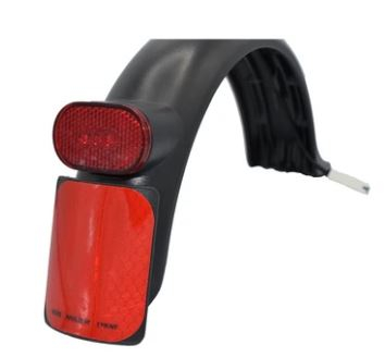 Set aripa spate pentru Xiaomi Mijia Pro 2 / 1S / Mi 3 cu lumina frana stop, carlig prindere si suport placuta inmatriculare , negru [3]