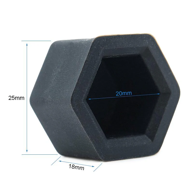 Capac Protectie din Cauciuc pentru Piulite M10 – Compatibil Kukirin G3 Pro – Negru, Flexibil [4]