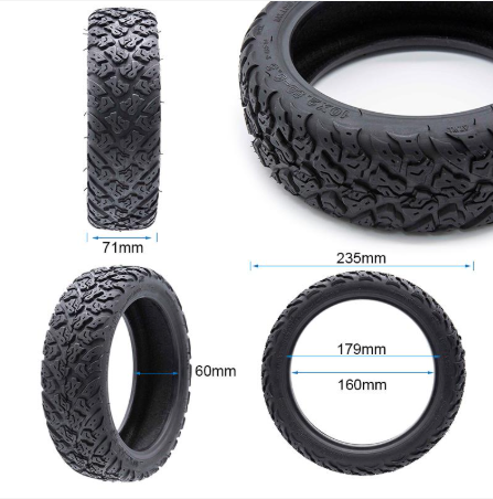 Cauciuc 10X2.5 - 6.5 Offroad pentru Trotinete Electrice Myria TITAN [5]