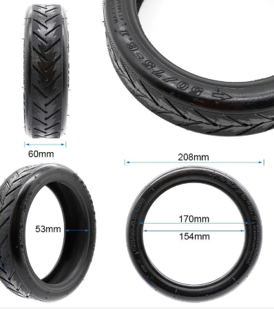 Cauciuc 8 1/2 x 2 inch (50/75-6.1) pentru trotineta electrica Xiaomi Mi Electric Scooter [2]