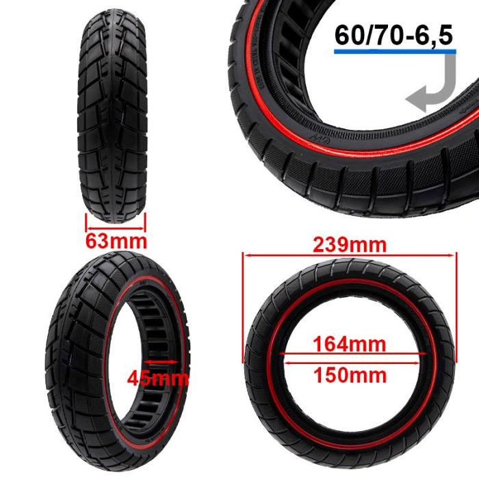 Cauciuc Plin Antiexplozie 60/70-6.5 B44 (Linie Rosie) [2]