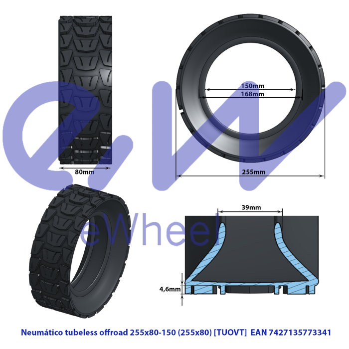 Cauciuc Tubeless 10 x 3 inch (85/65-6.5) - KuKirin G2 Max / G2 Master [2]
