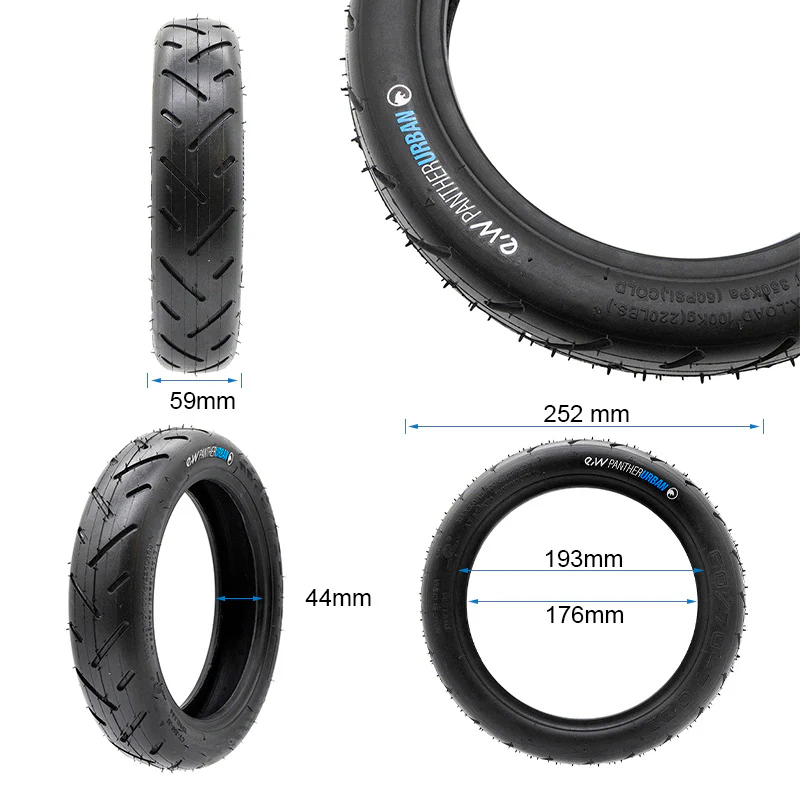 Cauciuc Tubeless cu Gel 60/70-7 pentru Trotineta Electrica Xiaomi Mi4 Pro Max / Plus [3]