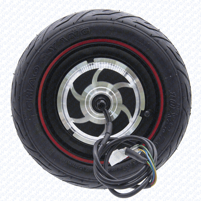 Roata cu motor 10 inch 500W (Max. 800w) - anvelopa Chaoyang tubeless 10A 2.7-6.5 Trotineta Electrica [3]