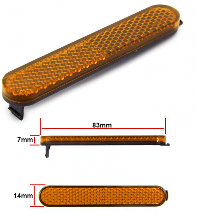 Reflectorizant Galben Lateral pentru Xiaomi Pro / Pro2 / Essential / Mi 3 – Vizibilitate Sporita [2]