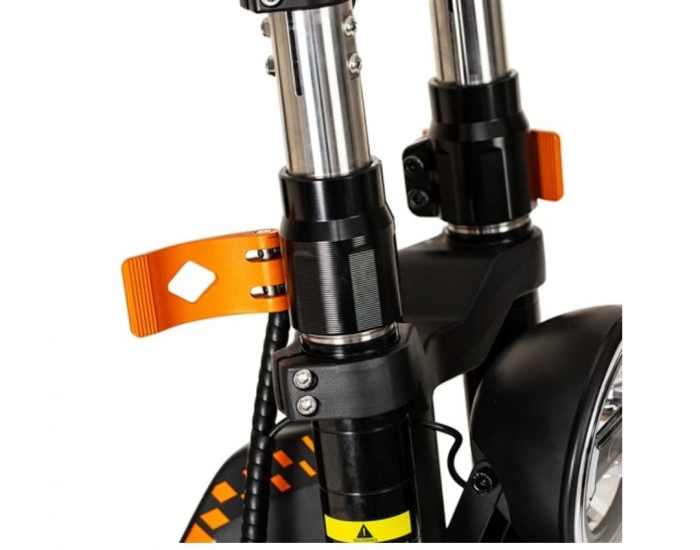 Trotineta electrica de teren KuKirin G4 Max – 2 motoare de 1600W, baterie 60V 35,2Ah, viteza maxima 86 km/h, autonomie 95 km, anvelope 12 inch, frane hidraulice, IP54 – Negru [6]