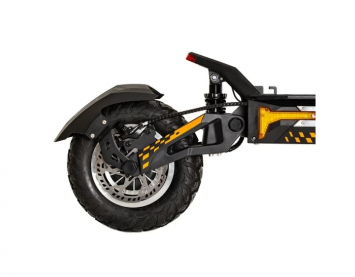Trotineta electrica de teren KuKirin G4 Max – 2 motoare de 1600W, baterie 60V 35,2Ah, viteza maxima 86 km/h, autonomie 95 km, anvelope 12 inch, frane hidraulice, IP54 – Negru [7]