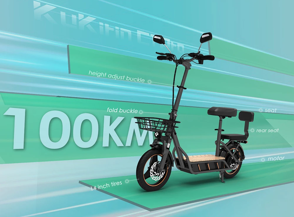 Trotineta electrica KuKirin C1 Pro – Motor 500W, Baterie 48V 26Ah, Viteza max 45 km/h [11]