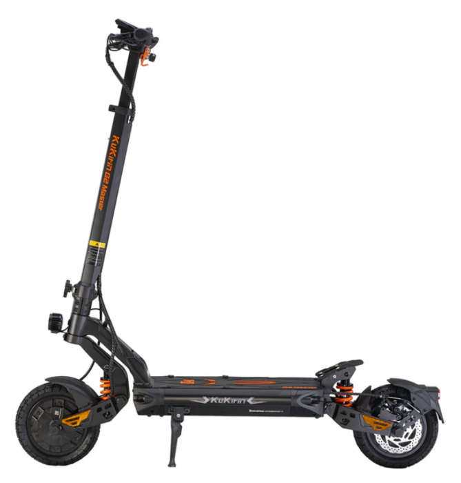Trotineta electrica KuKirin G2 Master 2025– Motoare duble de 1000W, Baterie 52V 20.8Ah, Viteza maxima 60 km/h, Anvelope off-road de 10 inch, Frane pe disc si Amortizoare hidraulice [2]
