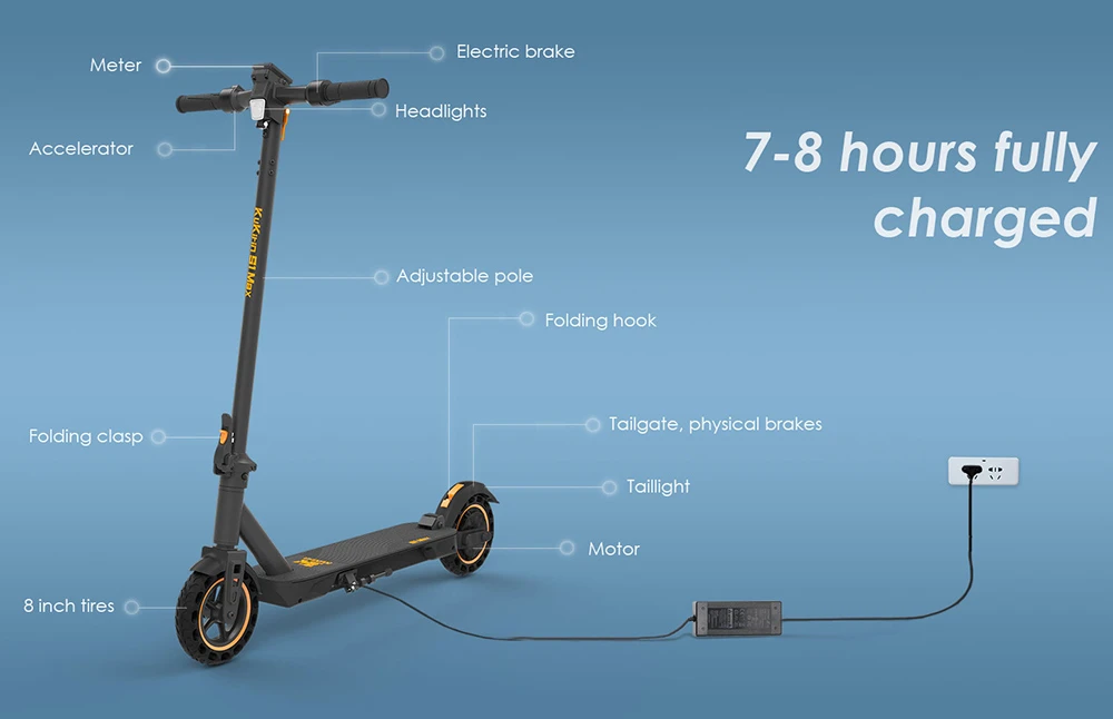 Trotineta Electrica KuKirin S1 Max (2025) | Motor 350W, Baterie 36V 10.4Ah, Autonomie Extinsa [8]