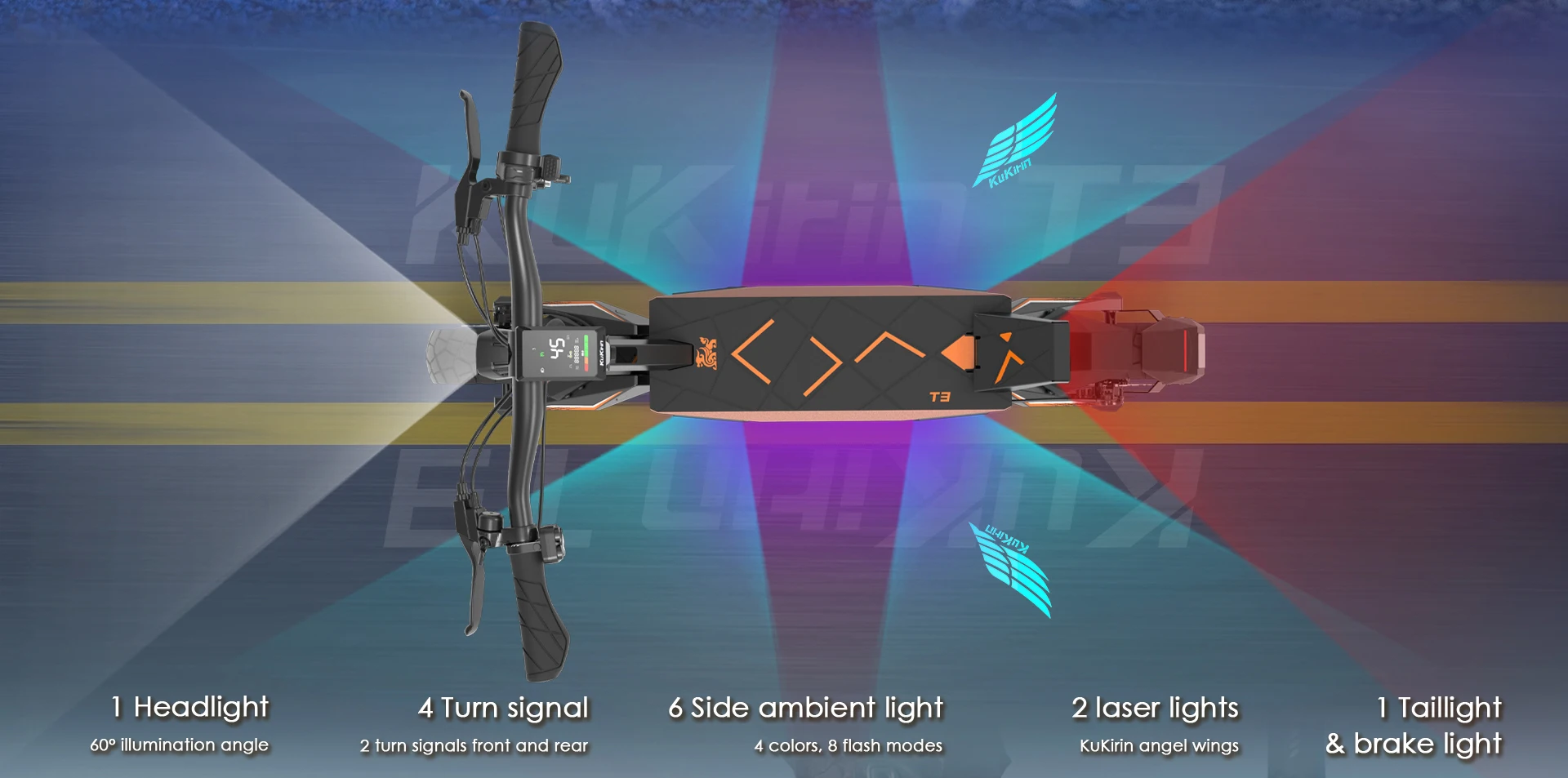 Trotineta Electrica Kukirin T3 - Motor 800W, Baterie 48V 15.6Ah, Roti 10 Inch [8]