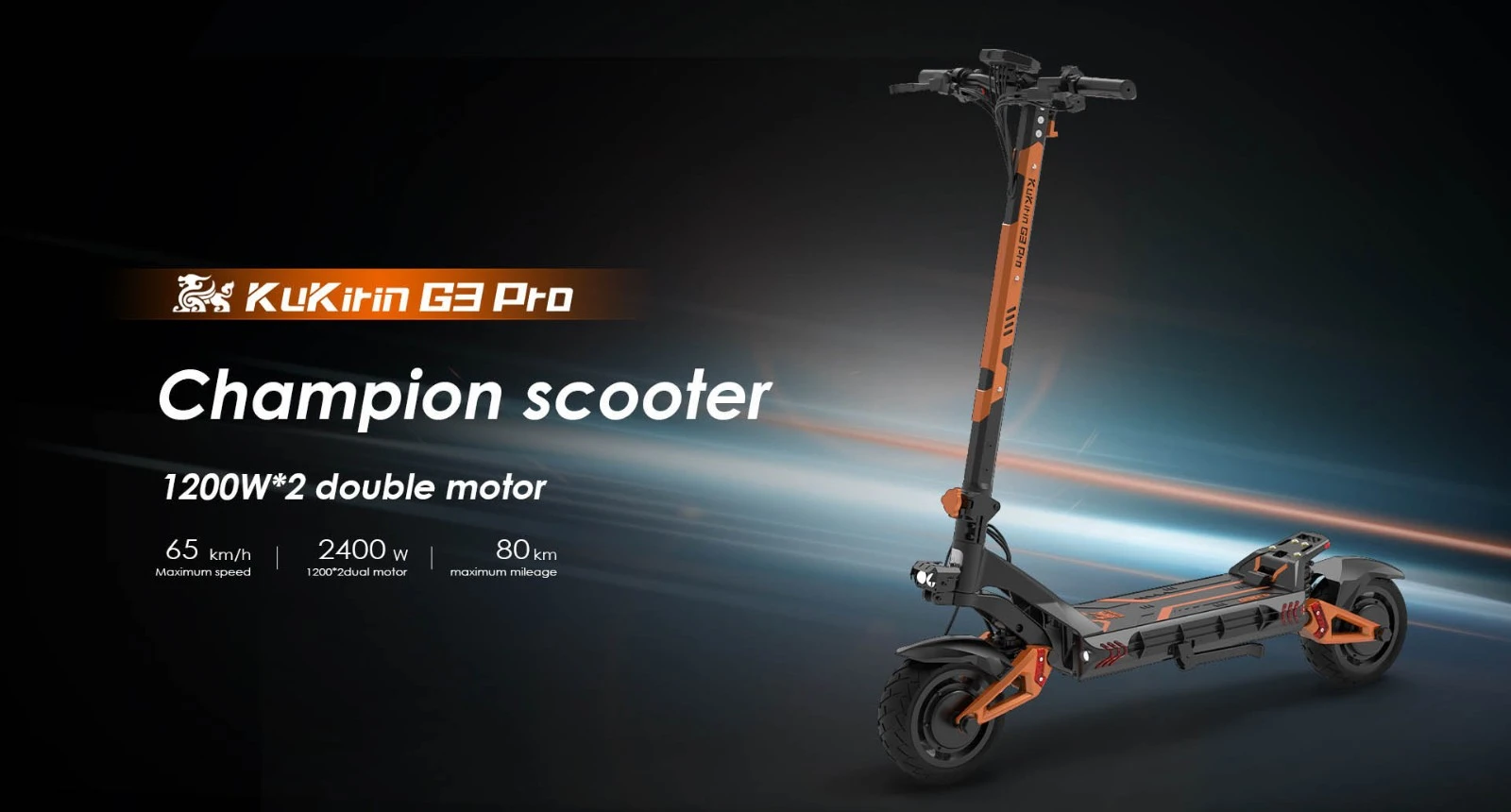 Trotineta Electrica Off-Road KuKirin G3 Pro 2025 – Motoare Duble 1200W, Viteza Maximala 65 km/h, Autonomie Pana la 80 km, Anvelope 10 inch [12]