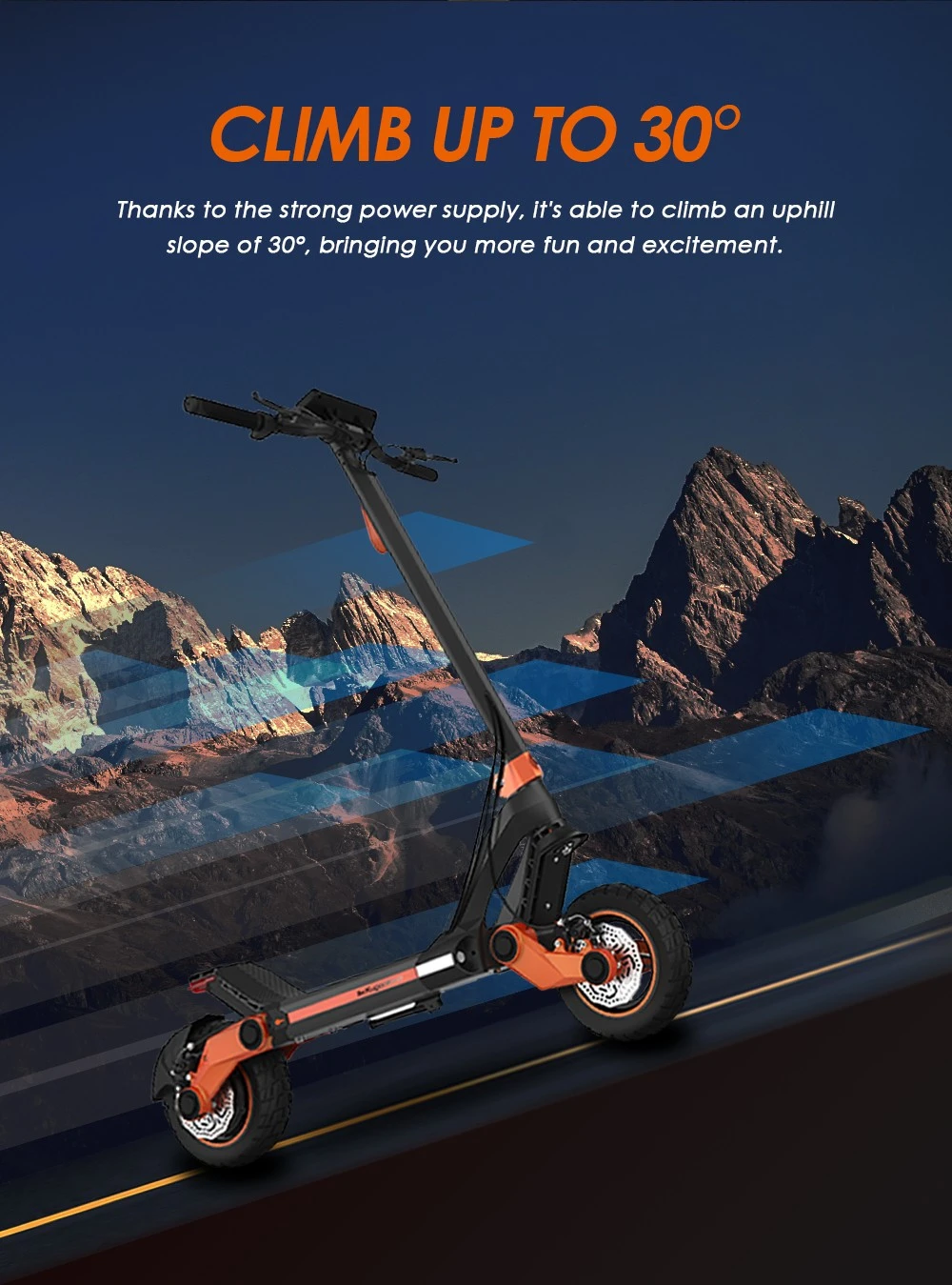 Trotineta electrica pliabila Kugoo Kirin G3 2025 – Motor 1200W, Baterie 52V 18Ah, Viteza maxima 50 km/h, Autonomie 70 km, Anvelope 10 inch, Frane pe disc, Display LED tactil [15]