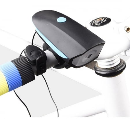 Far LED cu Claxon pentru Trotineta Electrica – Incarcare USB, 3 Moduri, 1200mAh [3]