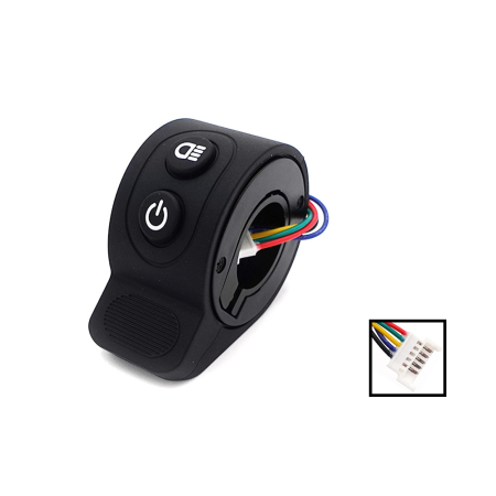 Piese de schimb - Acceleratie cu Buton ON/OFF + Control Lumini - Universala (36V-48V-60V) Trotineta Electrica