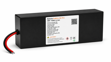 Piese de schimb - Acumulator Premium 48V 15Ah Li-Ion cu Celule LG pentru Trotinetă Electrică KuKirin G2 Pro – 3 ANI GARANȚIE REALĂ