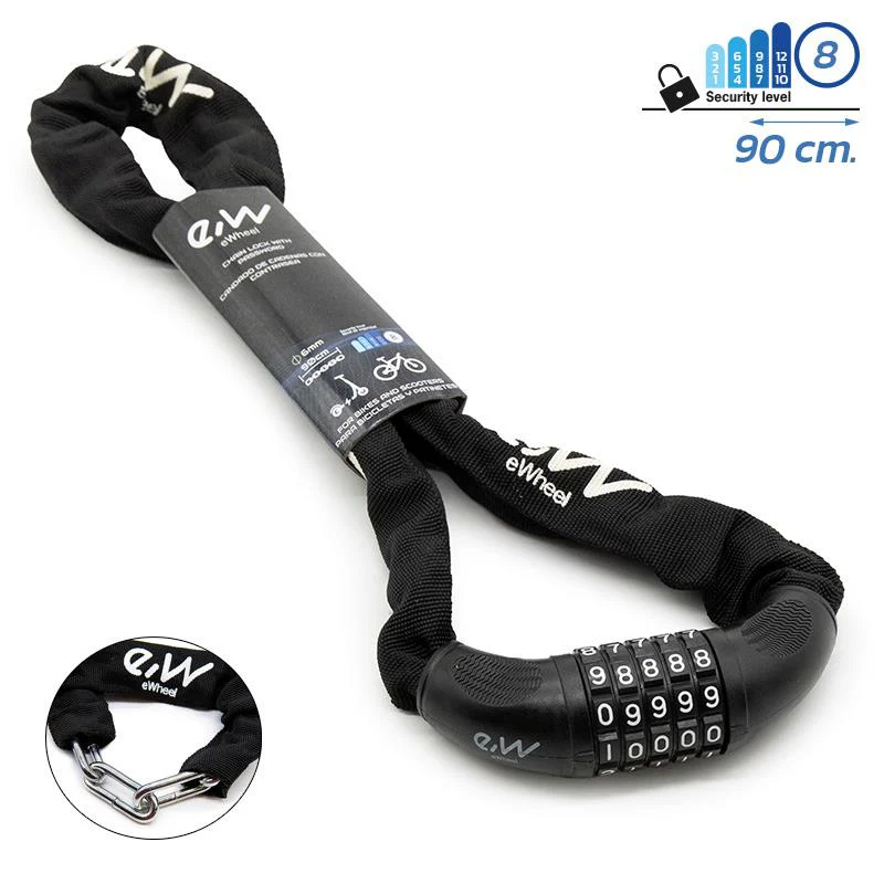 Accesorii - Antifurt cu lant EWLK013 pentru biciclete si trotinete