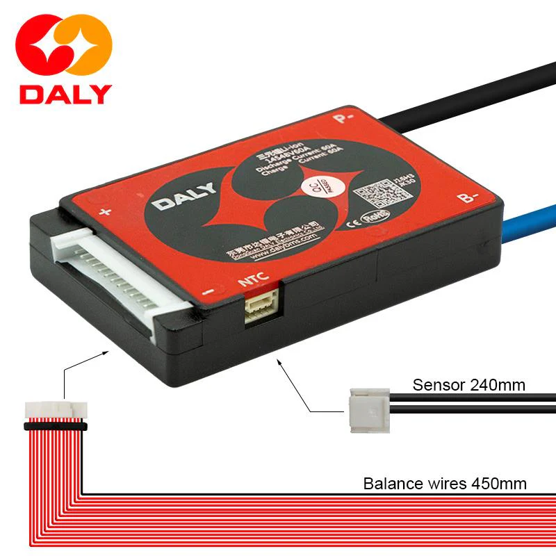 BMS - BMS 14S 52V 60A pentru Baterie Litiu (Battery Management System)