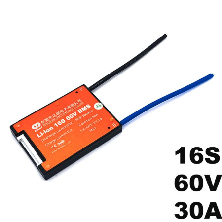 Piese de schimb - BMS 16S 60V 30A - Sistem de Management al Bateriei (Li-ion)